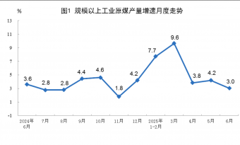 2025年6月份能源生产情况